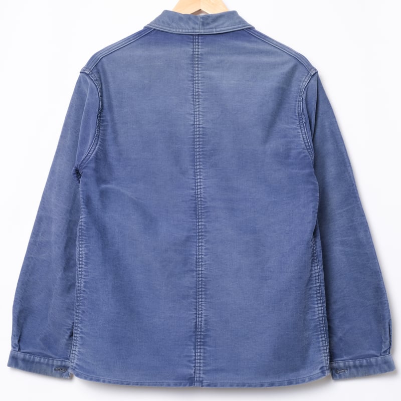 60s Le Mont St Michel モールスキンジャケット　インクブルー 全国通販】VINTAGE 60s FRENCH WORK