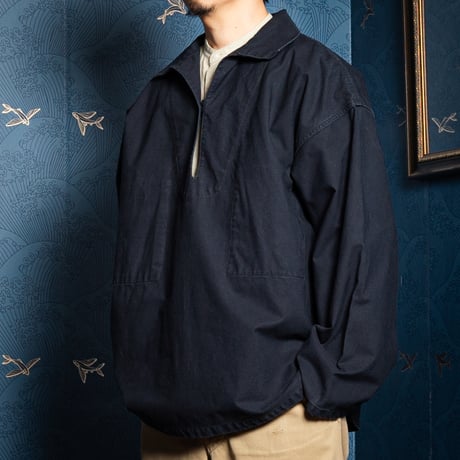 90s France Vintage Le Glazik Cotton Fisherman Smock 2