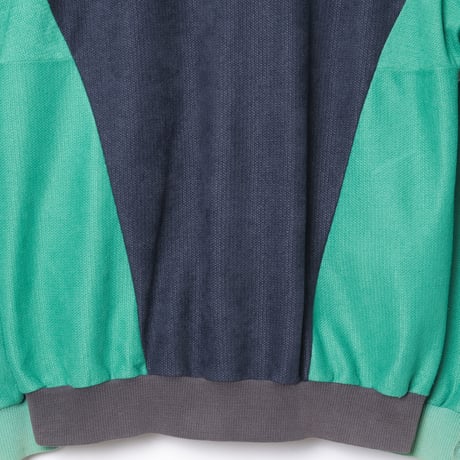 80s Vintage adidas Ventex Track Jacket Navy × Green × Purple (Made in France)