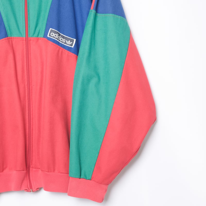 80s Vintage adidas Ventex Track Jacket Red × Bl