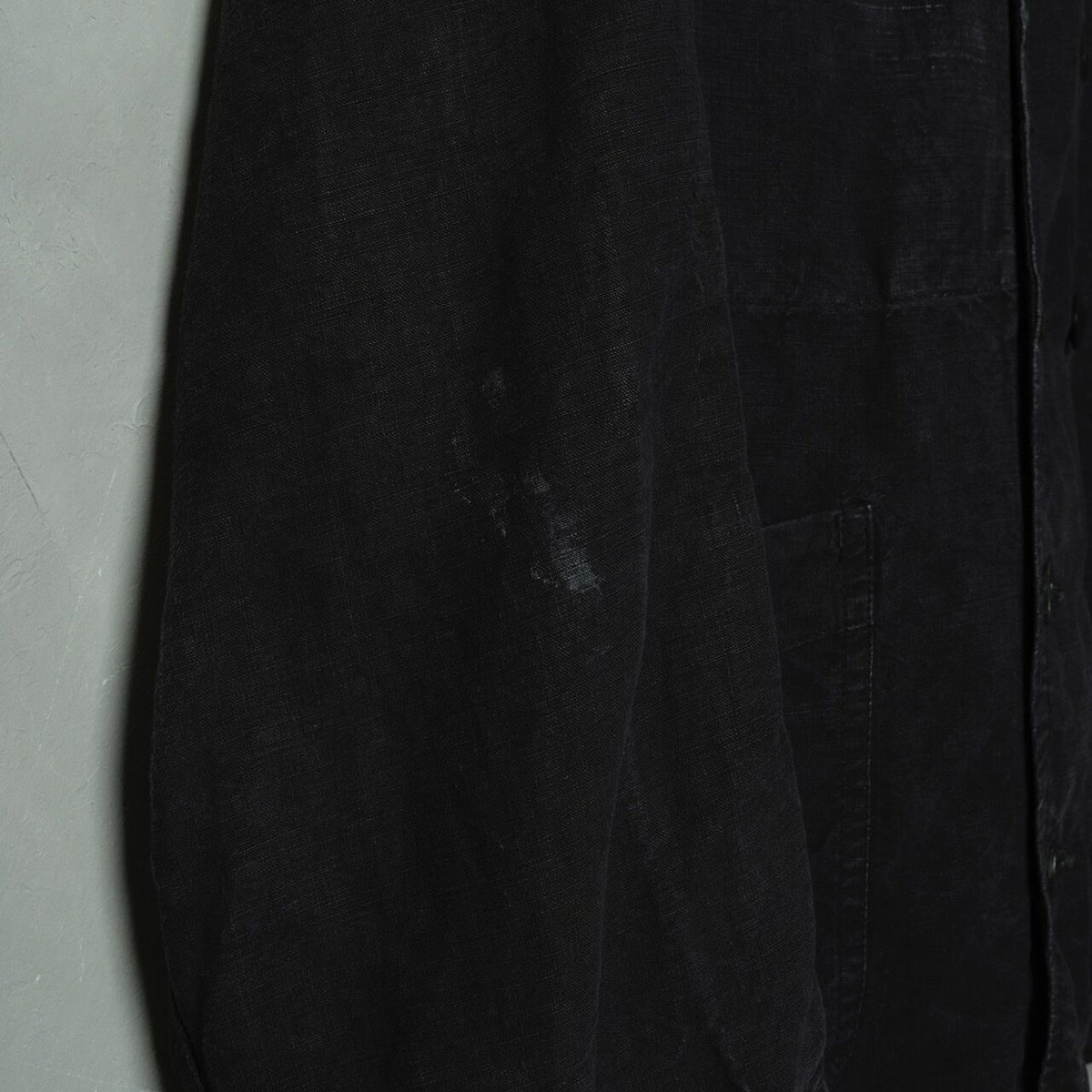 40s50s French Vintage VETRA Black Linen Double 40s50s French Vintage VETRA Black Linen Double