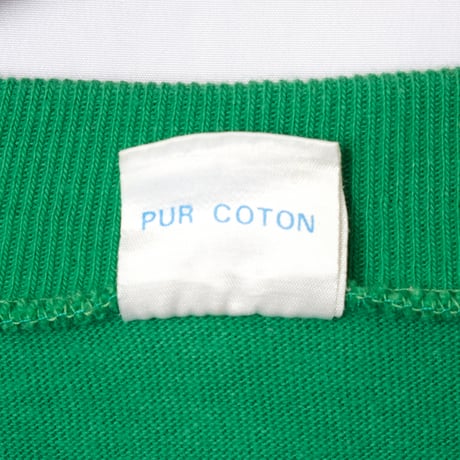 70s Vintage adidas Cotton Game Shirt Green (Made in France)