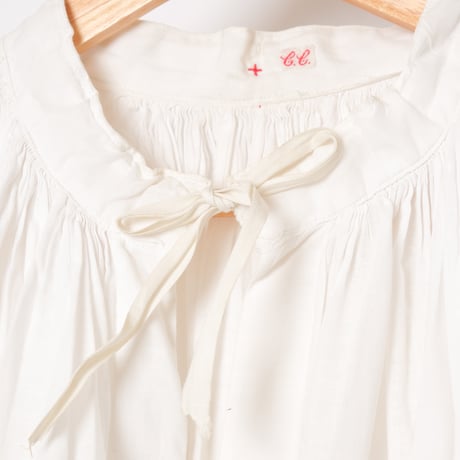 France Antique Linen Church Smock