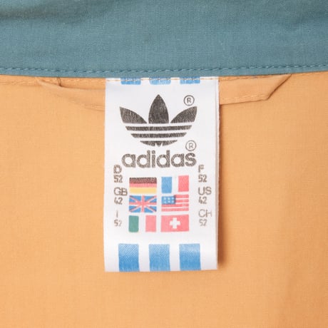 80s Vintage adidas Blouson Mustard × Bluegray（Made in Finland）