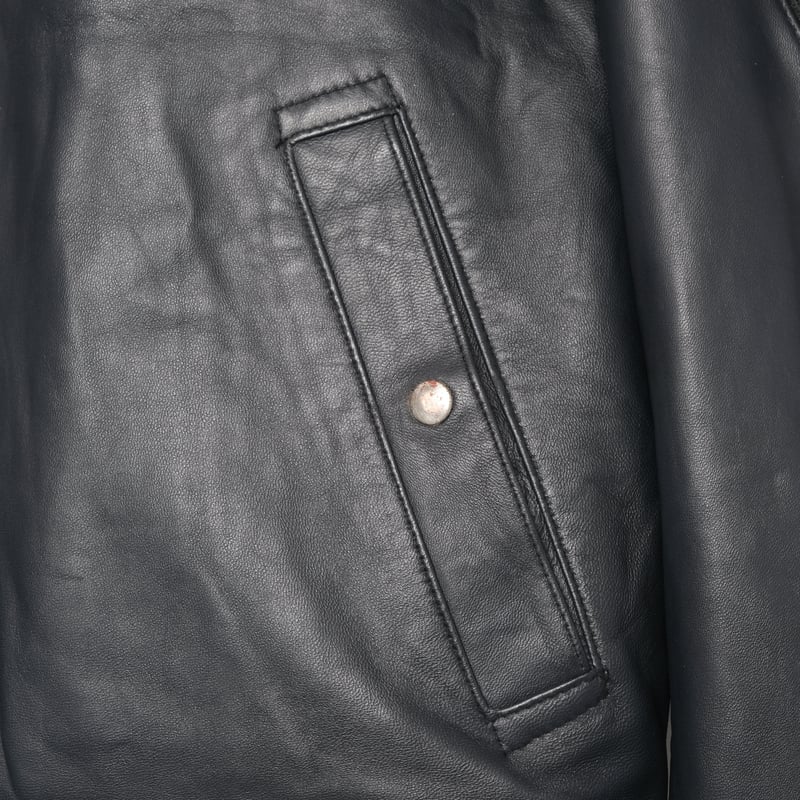 French Army Pilot Leather Jacket (Navy) Size96M