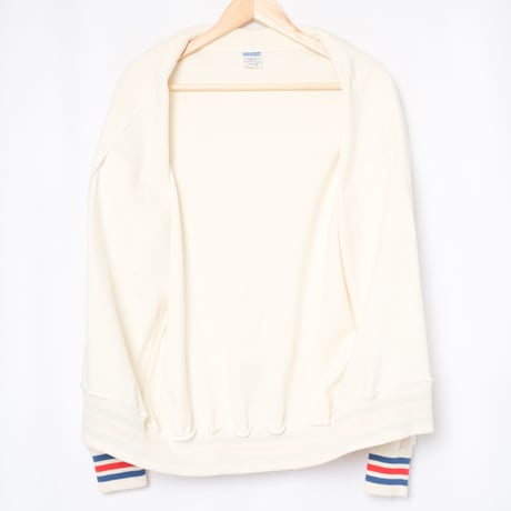 70s Vintage adidas GEORG SCHWAHN Button Knit Jacket  Ecru (Made in West Germany)