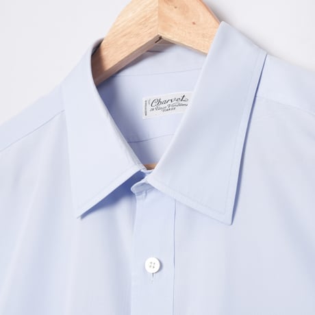 00s- Charvet Cotton shirt Blue（Made in France）
