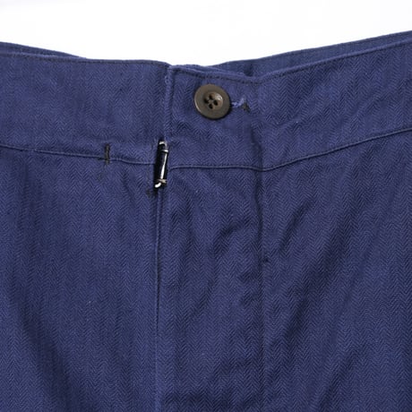 French Army HBT Mechanic Trousers Wood Buttons Dead Stock
