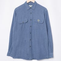 70-80s LACOSTE HTB Shirt Blue（Made in France）