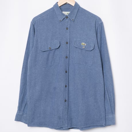 70-80s LACOSTE HTB Shirt Blue（Made in France）