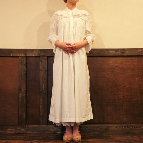 1900s French Cotton Night Dress 1