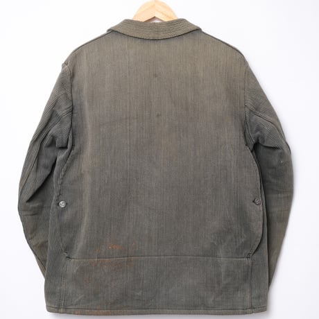 30-40s France Vintage EGAN Cotton Pique Hunting Jacket