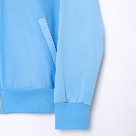 70-80s Vintage adidas Ventex Track Jacket Light Blue × White Bordeaux Line (Made in France)