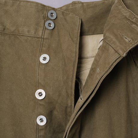 French Army M47 Trousers Early Metal Button Size 31 Used