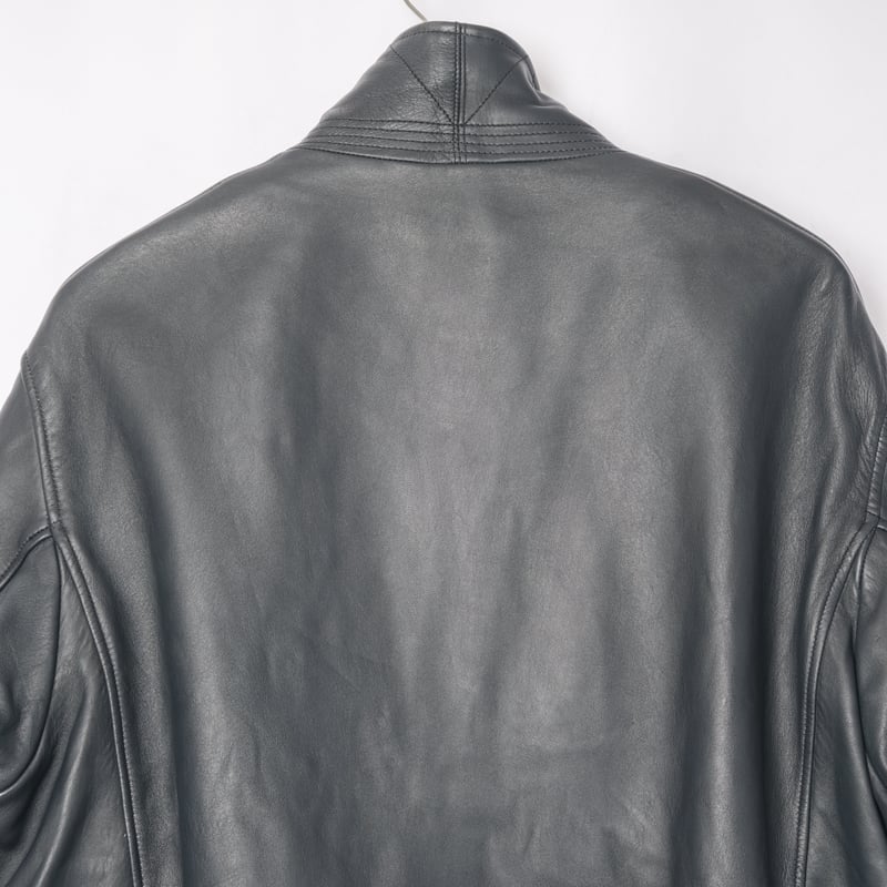 フランス軍　パイロット　ヴィンテージ　France jacket pilot 70's】French Air Force Pilot Leather Jacket With Chin Strap