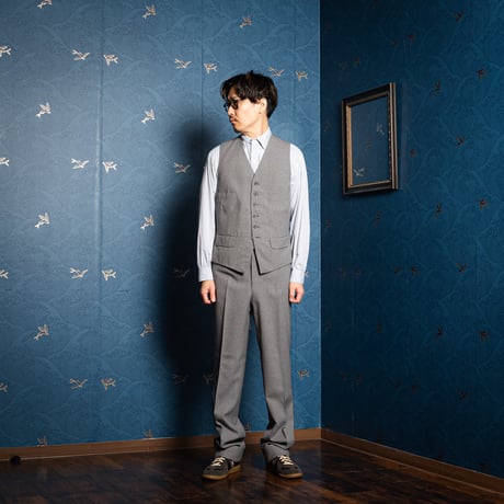80s CONNOCK & LOCKIE Bespoke Wool Three-piece Suit (Made in England)