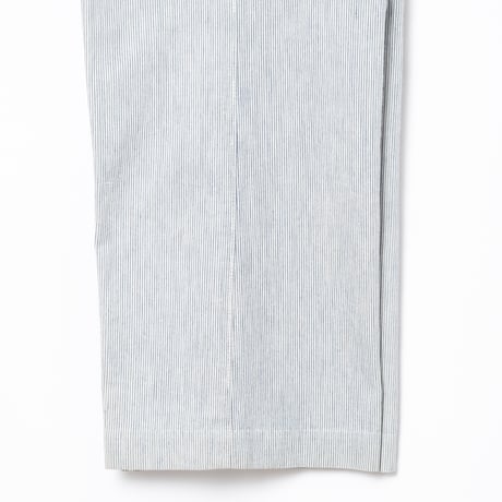 -30s France Vintage Belle Jardiniere Striped Cotton Trousers