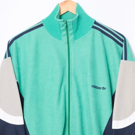 80s Vintage adidas Ventex Track Jacket Green (Made in France)  186