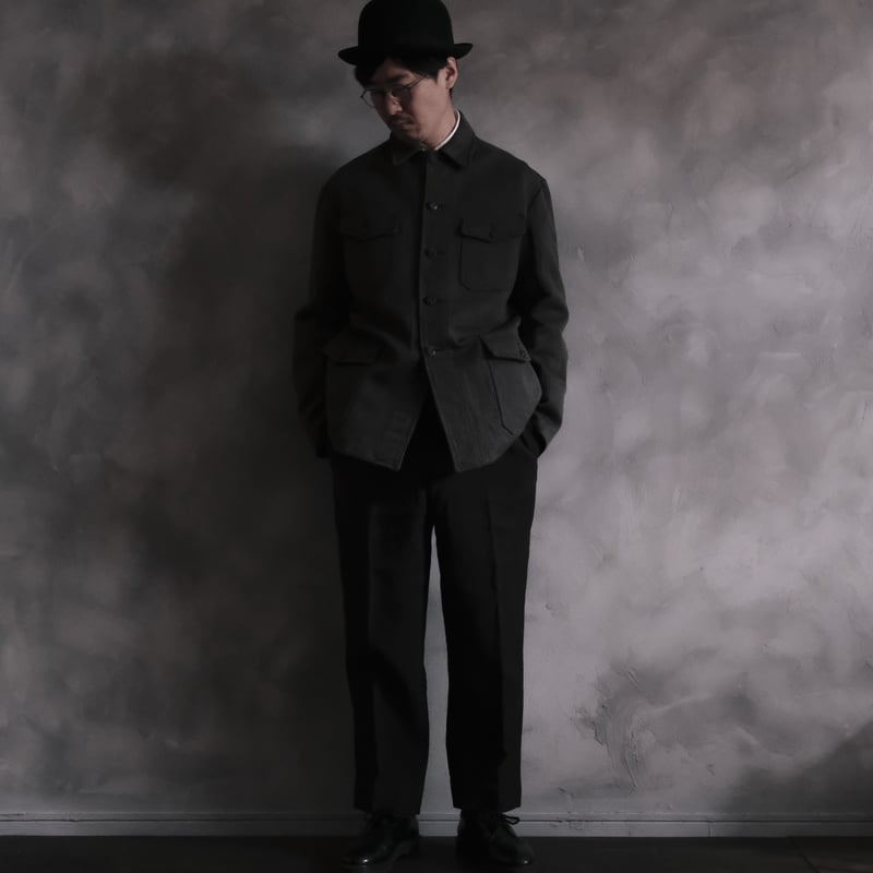 50-60s French Vintage Pique Hunting Jacket | U