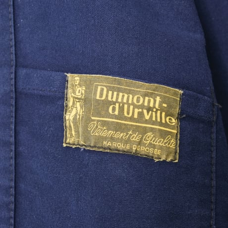 50-60s France  Vintage  Dumont d'Urville Blue Moleskin Jacket