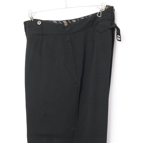 -30s France Antique Belle Jardiniere Wool Trousers 1