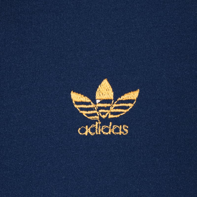 70s Vintage adidas Half Zip Hoodie Navy (Made i