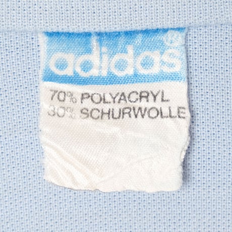 70-80s Vintage adidas Knit Jacket Light Blue（Made in West Germany）