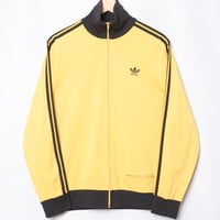 70-80s Vintage adidas Track Jacket Yellow × Black (Made in France)