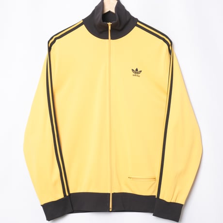 70-80s Vintage adidas Track Jacket Yellow × Black (Made in France)