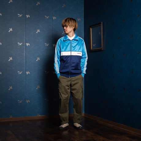 70-80s Vintage adidas Track Jacket RightBlue×White×NavyBlue (Made in West Germany)
