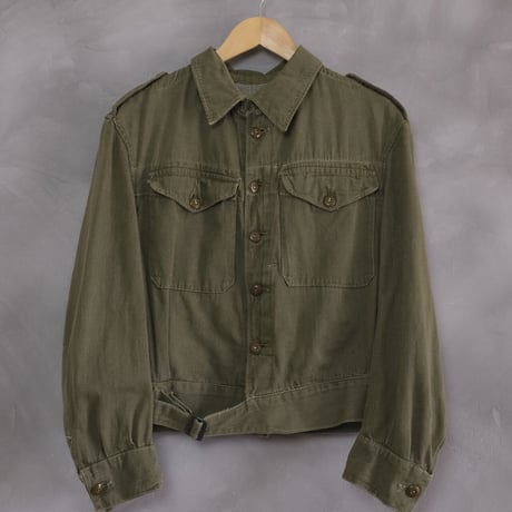 50s British Army Green Denim Jacket Used