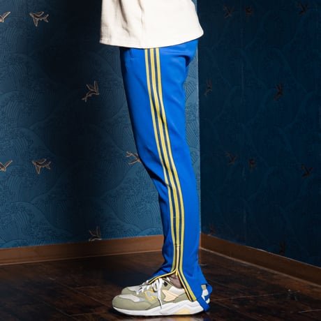 70s Vintage adidas Ventex Track Suits Yellow × Blue (Made in France) 162