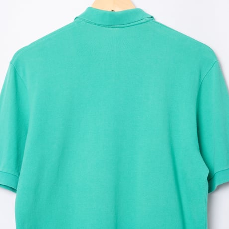 80s Vintage adidas Ventex Half Sleeve Polo Shirt Green（Made in France)