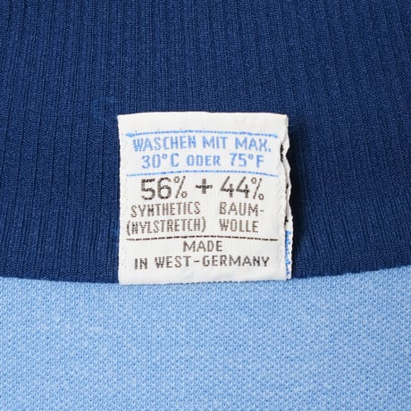 70s Vintage adidas Track Jacket Light Blue × Navy (Made in West Germany)