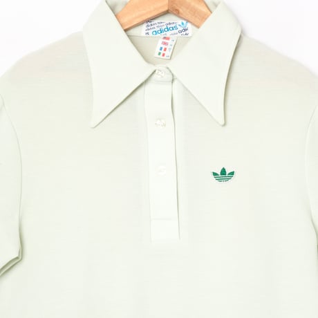 80s Vintage adidas Half Sleeve Polo Shirt（Woman）
