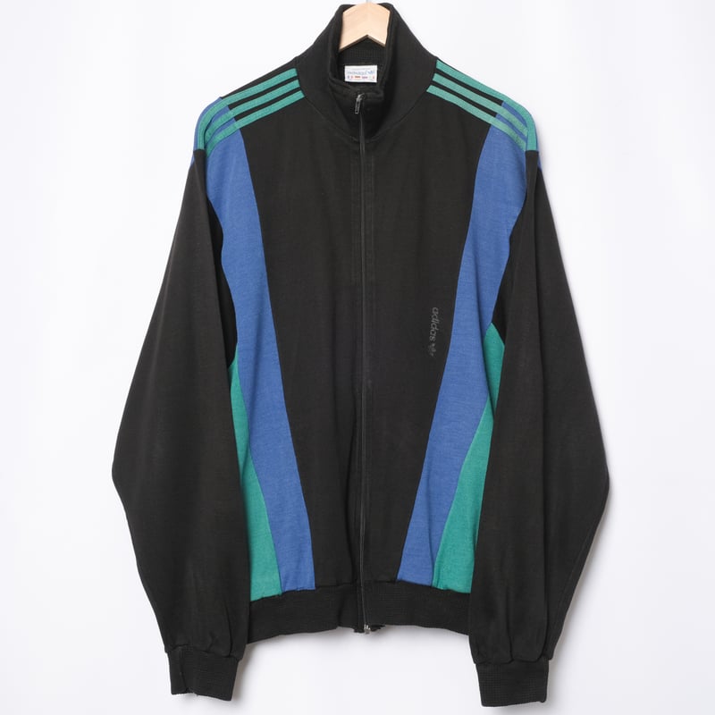 レアモデル！adidas Ventex Knit Track Jacket 80s Vintage adidas Ventex Knit Track Jacket Bla