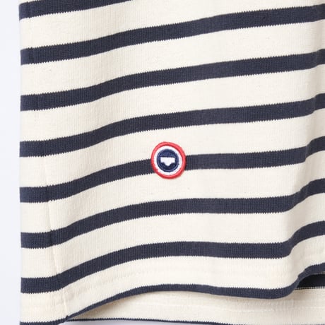 SAINT JAMES × Le Slip Français Half Sleeve Shirt ECRU×MARINE