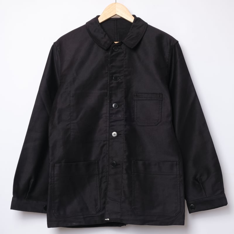 40-50s Dumont d'Urville Black Moleskin Jacket