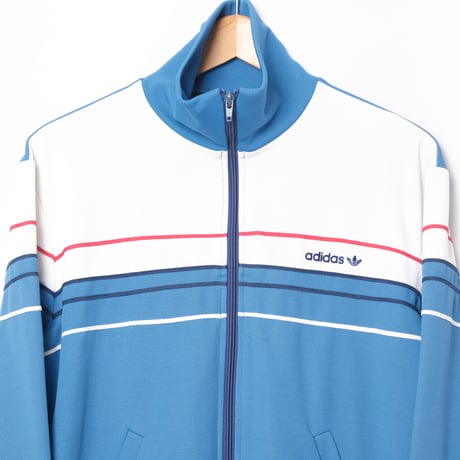 70-80s Vintage adidas Ventex Track Jacket Light Blue × White（Made in France）