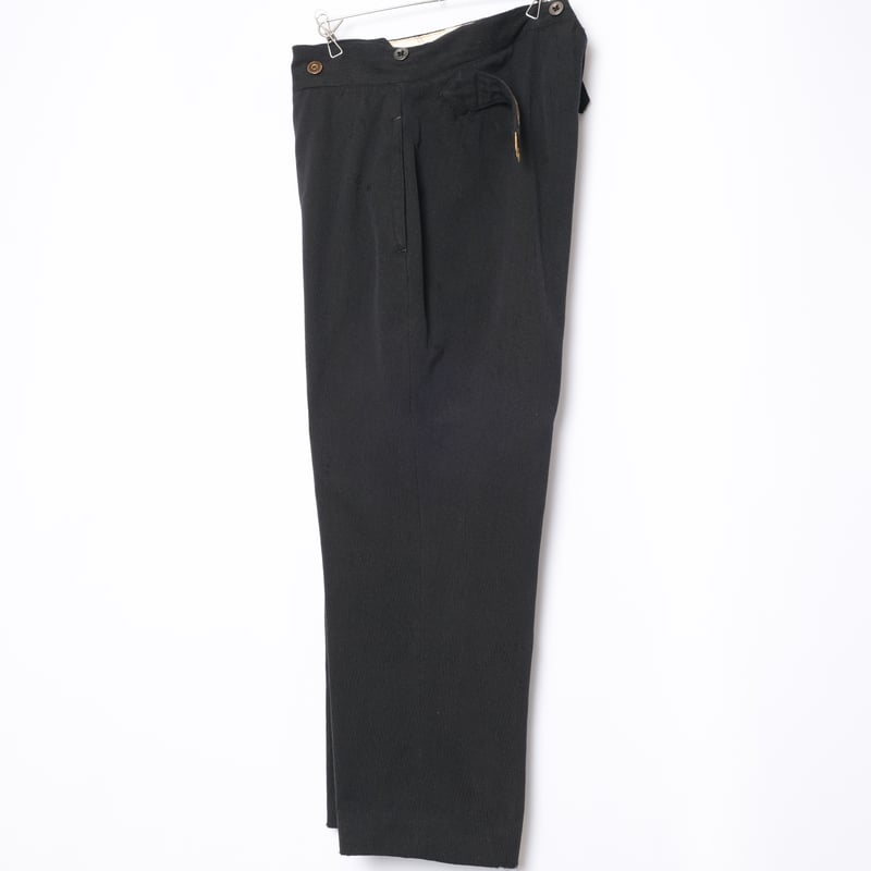 30-40s France Vintage Wool Black Trousers | Ugl 30-40s France Vintage Wool Black Trousers | Ugl