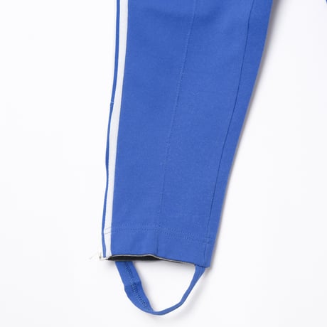 70s Vintage adidas Ventex World Mark Track Trousers Blue (Made in France)