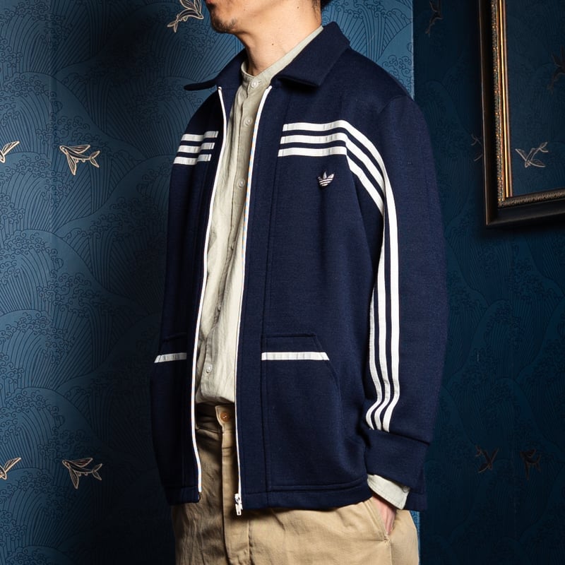70-80s Vintage adidas Knit Jacket CLUB (Made in