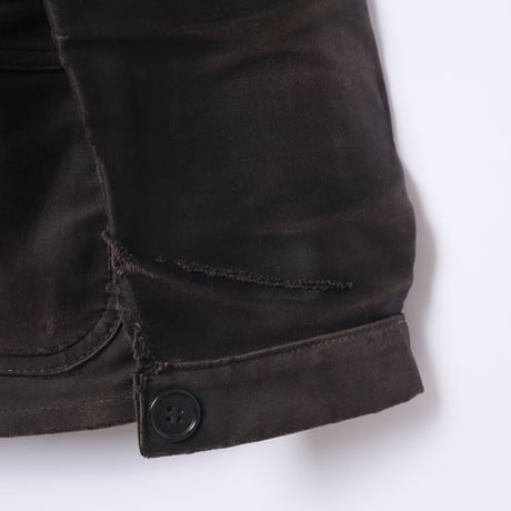 40-50s Le Mont St Michel Black Moleskin Jacket Size 46