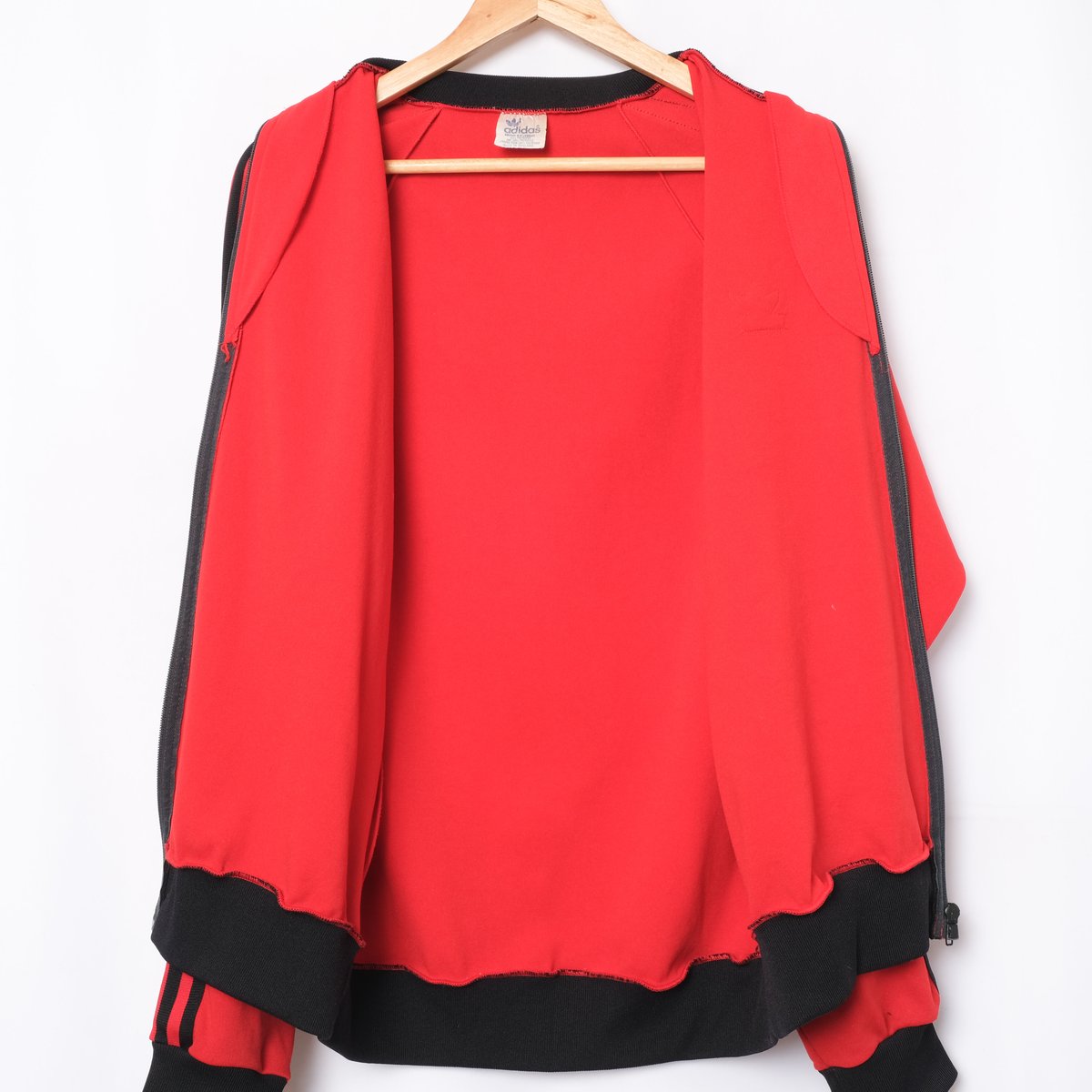 70-80s Vintage adidas Track Jacket Red × Black 70-80s Vintage adidas Track Jacket Red × Black