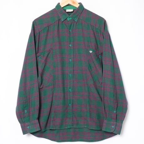 80s Vintage adidas Ventex Checked Shirt（Made in France）
