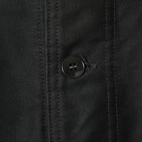 40-50s France Vintage Dubure & Deverchére Black Moleskin Jacket