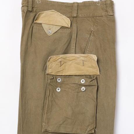 French Army M47 Trousers Early 比翼 Metal Button Size 15-3