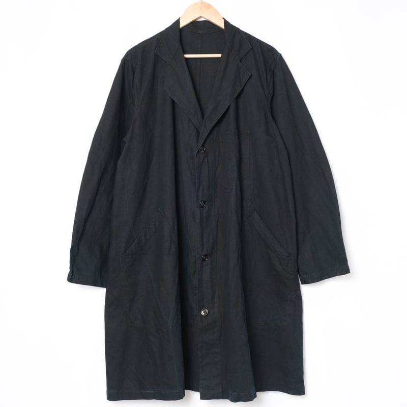 40s France Vintage Indigo Linen Maquignon Coa 40s France Vintage Indigo Linen Maquignon Coa