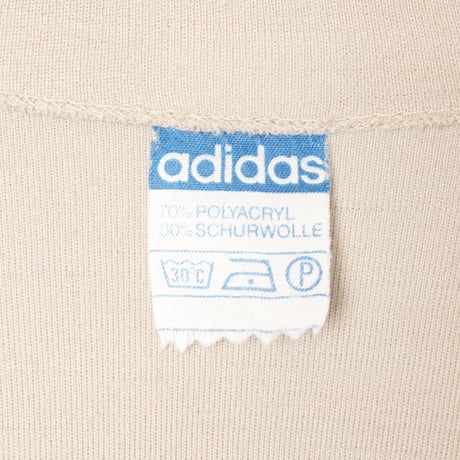 70-80s Vintage adidas Knit Jacket Beige