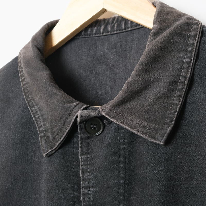 40-50s Le Mont St Michel Black Moleskin Jacket
